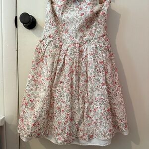 Rodarte for Target Red and White Strapless Dress